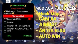 Mod Menu Liên Quân All Sever | Hack Map, Cam Siêu Xa, Cam Xa, AimBot, FPS 120