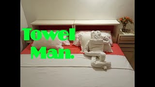 HOW TO MAKE A TOWEL MAN.