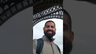 Looking Under the Eiffel Tower in France