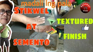 L Ported Speaker Box||Stikwel at semento||Paano Magtextured finish Gamit lng semento at Stikwel.DIY