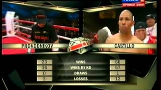 Руслан Проводников  vs Хосе Луиса Кастильо 1 раунд  Ruslan Provodnikov vs Luís Castillo