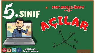 📍 5. SINIF MATEMATİK ( AÇILAR) AKILLI ÖDEV 2