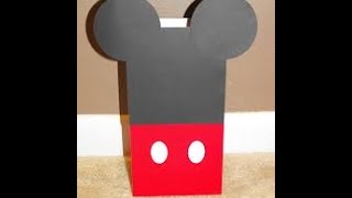 How to Make Mickey Mouse Goodie Bags (TUTORIAL)