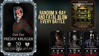 Dark Fate Freddy Krueger VS Nightmare Tower 182-192 | MK Mobile Fun