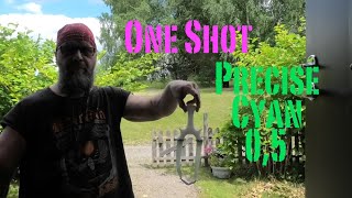 One shot - Precise Cyan 0,5 Slingshot latex