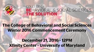 The College of Behavioral and Social Sciences Winter Commencement Ceremony