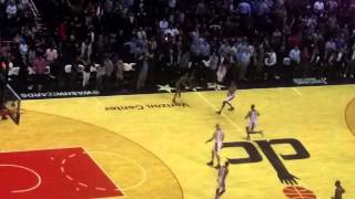 Bradley Beal, buzzer-beater against San Antonio (view from the crowd)