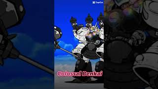 Colossal Benkai vs tyrant cat #battlecats #shorts