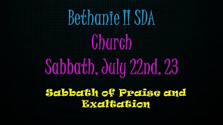 Sabbath of Praise and Exaltation/Music Department