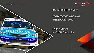 Rallye Bohemia 2021, 2nd leg day 1, Ford Escort WRC #408, Zander / Mueller