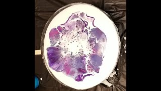 How to Create an Acrylic Bloom Using a Lazy Susan | Pretty awesome for a first try!