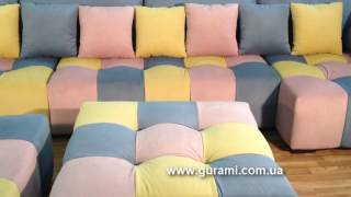 Colorful sofa on order