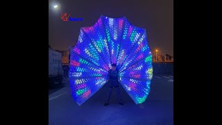 LED Peacock Fan Tail Smart Costume for Show