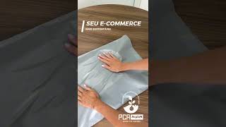 envelope pcr cinza inviolável ecommerce 100% reciclado sustentável