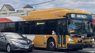 Fairfax connector 2011 New flyer Xcelsior XD40 #7707 route 803 to east falls church metro