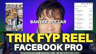 CARA BUAT VIDEO REEL FB PRO FYP‼️ BANYAK YANG NONTON BANYAK DOLLAR✅️