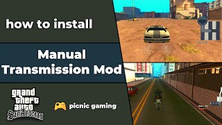 How to install Manual Transmission Mod for GTA SA | Change Gears Manually with Mouse in GTA SA