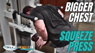 Assisted Dip Squeeze Press to Feel Your Pecs Contract