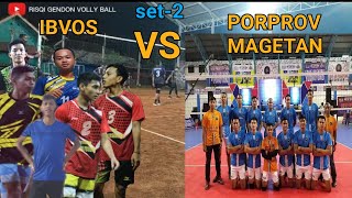 set-2 semakin memanas🔥 Separingan antara Tim IBVOS VS PORPROV MAGETAN Saling adu Smas Keras/Bledos🔥