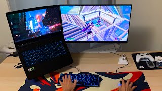 Fortnite But On A $600 Laptop💻(POV + ASMR)