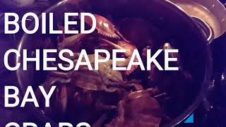 Boiled Chesapeake Bay Crabs