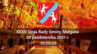 XXXII Sesja Rady Gminy Mełgiew (28.10.2021)