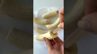 3 ingrédients Healthy Banana Popsicles #shorts #food