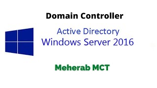 How to install Active Directory in Server 2016