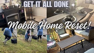 DOUBLE WIDE MOBILE HOME| CLEAN WITH ME| GET IT ALL DONE!!!! mobile home living