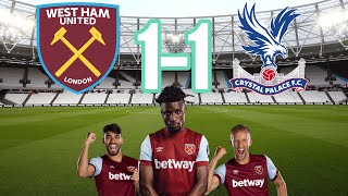 West Ham 1-1 Crystal Palace - KUDUS Scores!!!! Hospitality tickets!!!