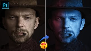 الاضاءة المزدوجة للصورة بالفوتوشوب | Dual Lighting Effect in Photoshop #Photoshop_tutorial