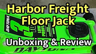 Unboxing & Review of Daytona 3-ton Floor Jack from Harbor Freight