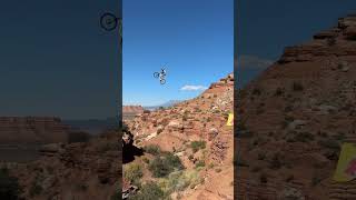 FIRST HITS ON HUGE RED BULL RAMPAGE JUMPS!! #shorts #mtb