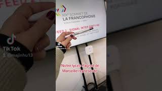 Lycée Pagnol de Marseille au sommet de la Francophonie #paris2024 #francophonie #eleve #chine #lycée