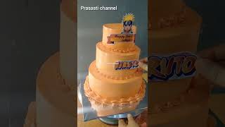 KUE ULTAH NARUTO #cake #shorts #naruto #tutorial #kue