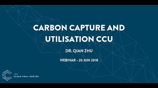 Carbon capture and utilisation CCU | IEACCC Webinars