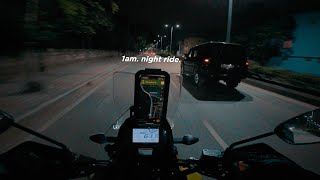 it's 1am, you're coming home from a long ride..