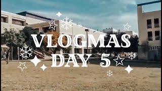 VLOGMAS DAY 5 | my "no makeup" makeup and the last day of classes!