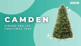 Artificial Trees That Give A Rustic Feel: Naomi Home | Camden Hinged Pre-Lit Christmas Tree