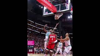 Jalen  hangs for an acrobatic finish 🏀       #nba #basketball