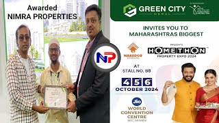 Green City Neral पहला घर की तरफ से NIMRA PROPERTIES Ko Certificate दिया गया || NAREDCO Homethon 2024