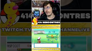 POKÉMON SHINY ASPICOT SUR POKÉMON SOULSILVER ! 1/8192 ⭐#shorts #pokémon #pokemon #shinypokemon