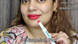 Moisture Matte Long Stay Lipstick | Mamaearth lipsticks | matte lipstick | longstay lipstick