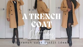 "9 Winter Trench Coat Outfit Ideas: Styling Inspiration + Tips!" #fashion #fashioninspo #howtostyle