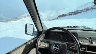 Nissan Patrol in Snow on Top of Mountain 🏔️ 1992/Y60