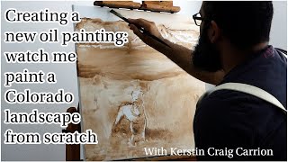 Creating a masterpiece watch me paint a Colorado landscape from scratch