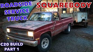 Turning a Neglected Squarebody C20 Into the Ultimate Hot Rod Service Truck! Will It Do Burnouts? Pt1