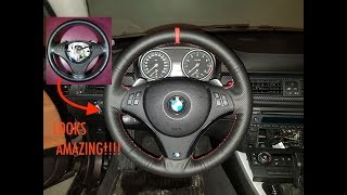 Steering Wheel Upgrade! **DIY** // (BMW E90 E91 E92 E93)