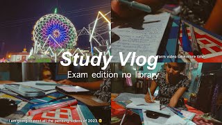 very *PRODUCTIVE* Exam STUDY VLOG 📖(No library edition)