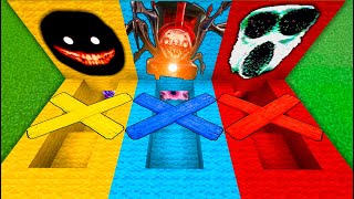 SURVIVAL IN BASEMENT SMILER NEXTBOT Choo Choo Charles AMBUSH DOORS ROBLOX in Minecraft - Gameplay